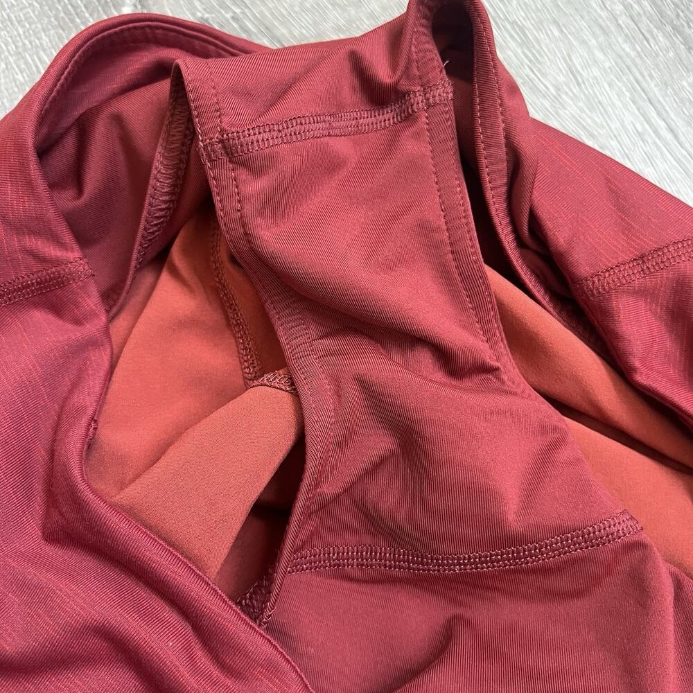 Outdoor Voices Womens Hudson Shorts Sz M Lined Pebbled Rust Gym Running Fitness - Picture 6 of 7